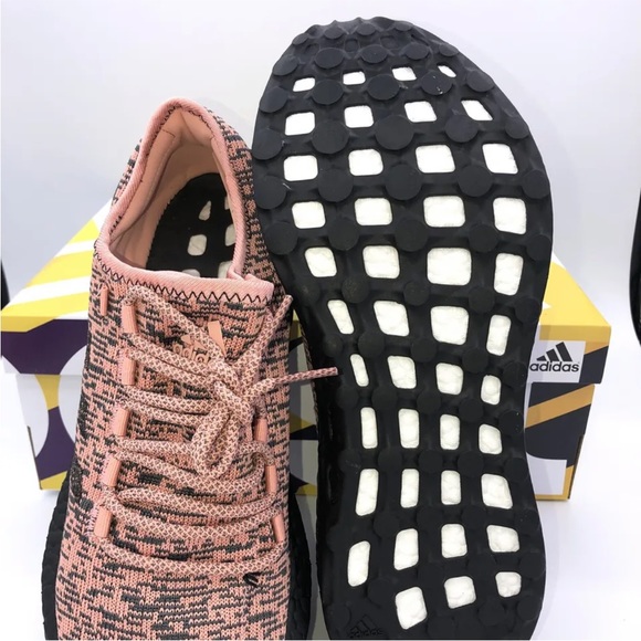 Adidas Pureboost Salmon Pink Black Shoes Athletic Boost Men\'s main image 7